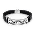 Pulsera de Cuero 3 - Plata 925/950