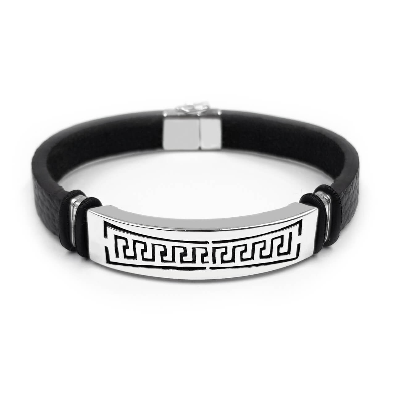 Pulsera de Cuero 3 - Plata 925/950
