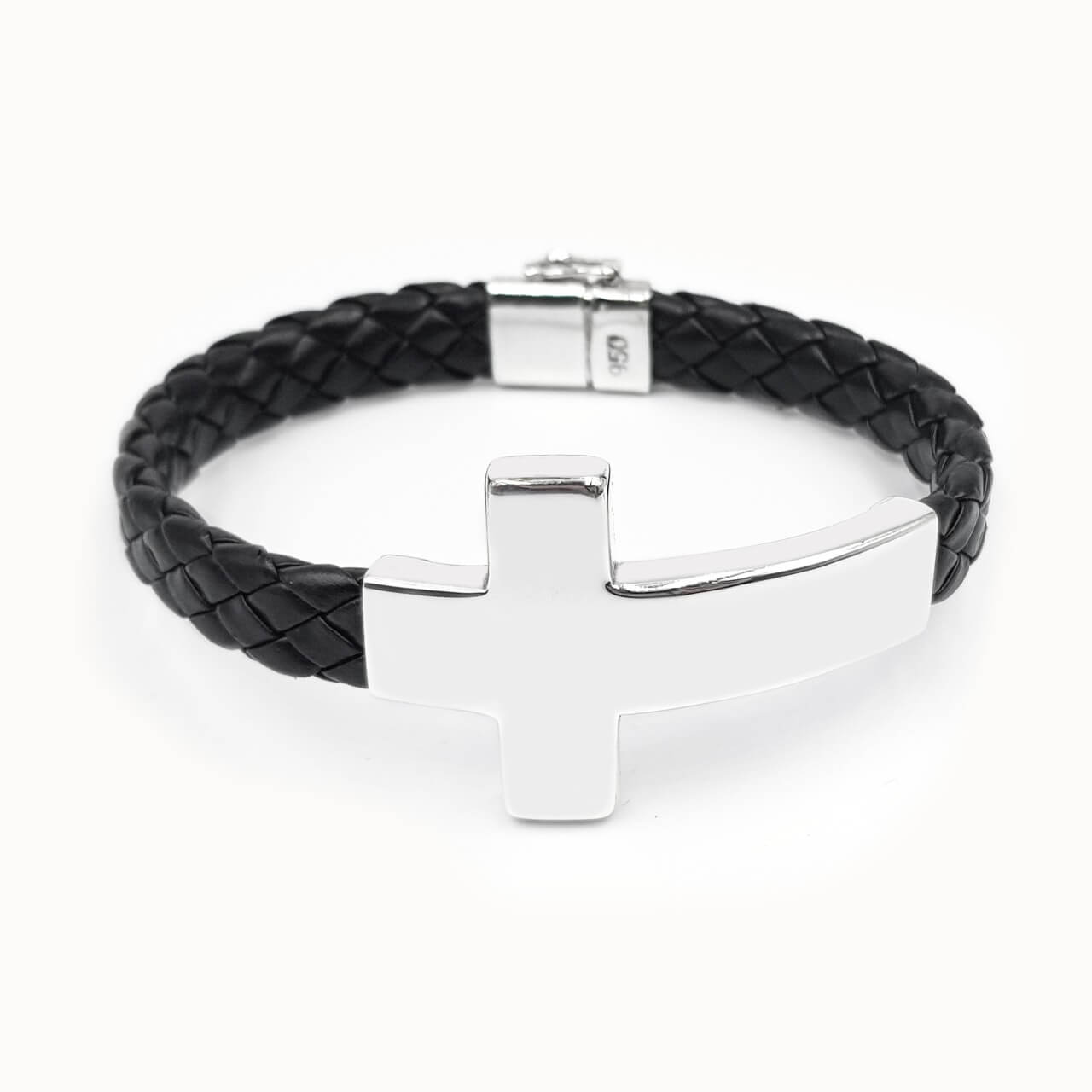 Pulsera de Cuero 5 - Plata 925/950