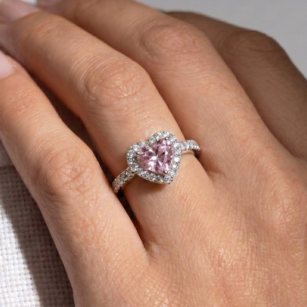 Anillo Amour Rosé - Plata 925/950