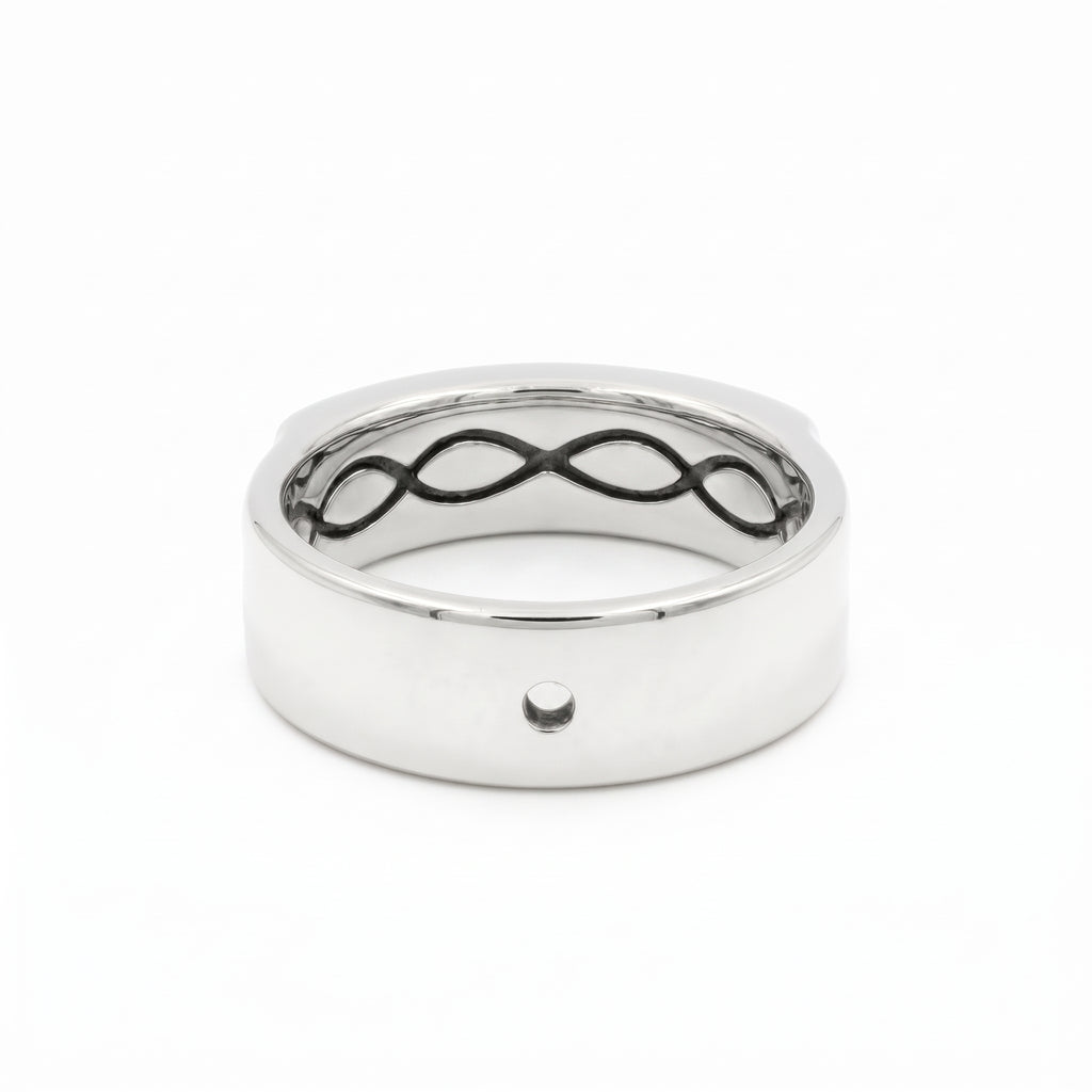 Anillo Atlante para dama – Plata 950 / Oro 18K