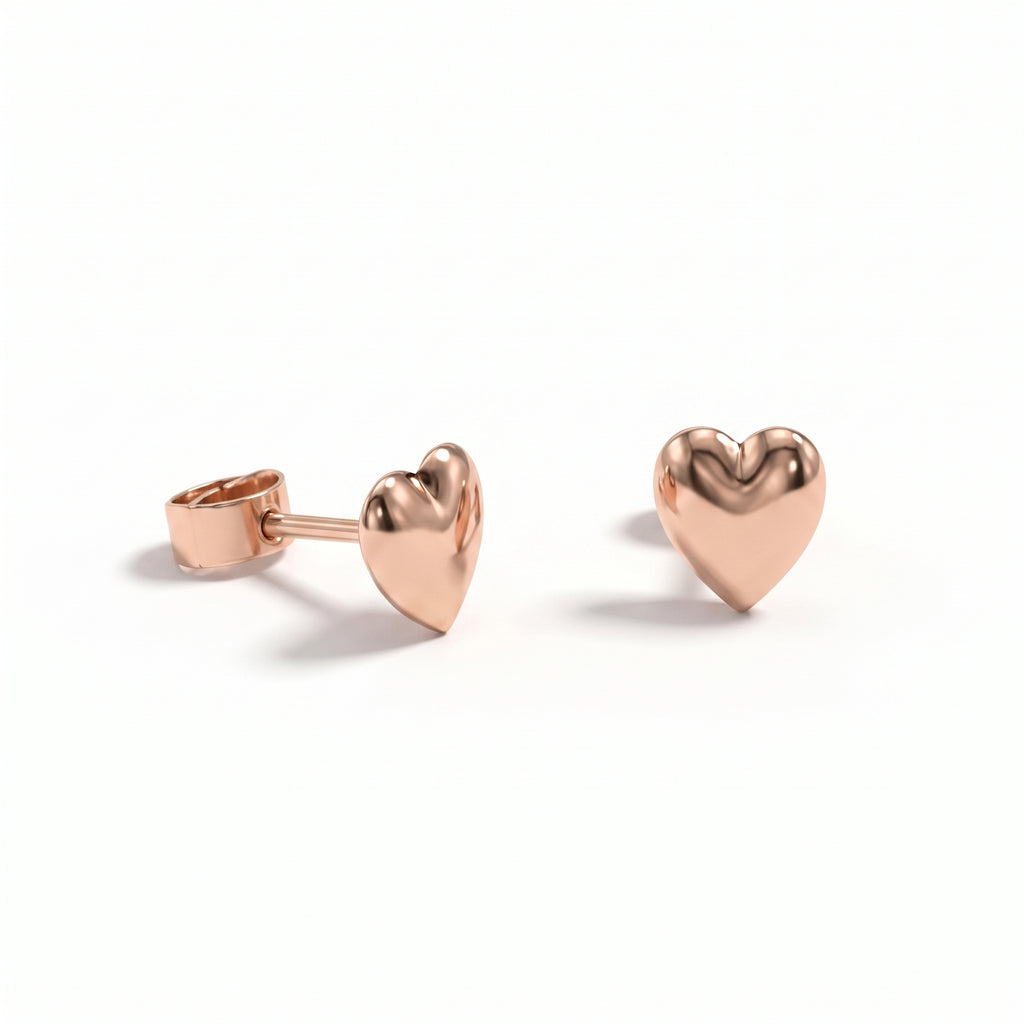 Pendientes de corazón - Oro 18K
