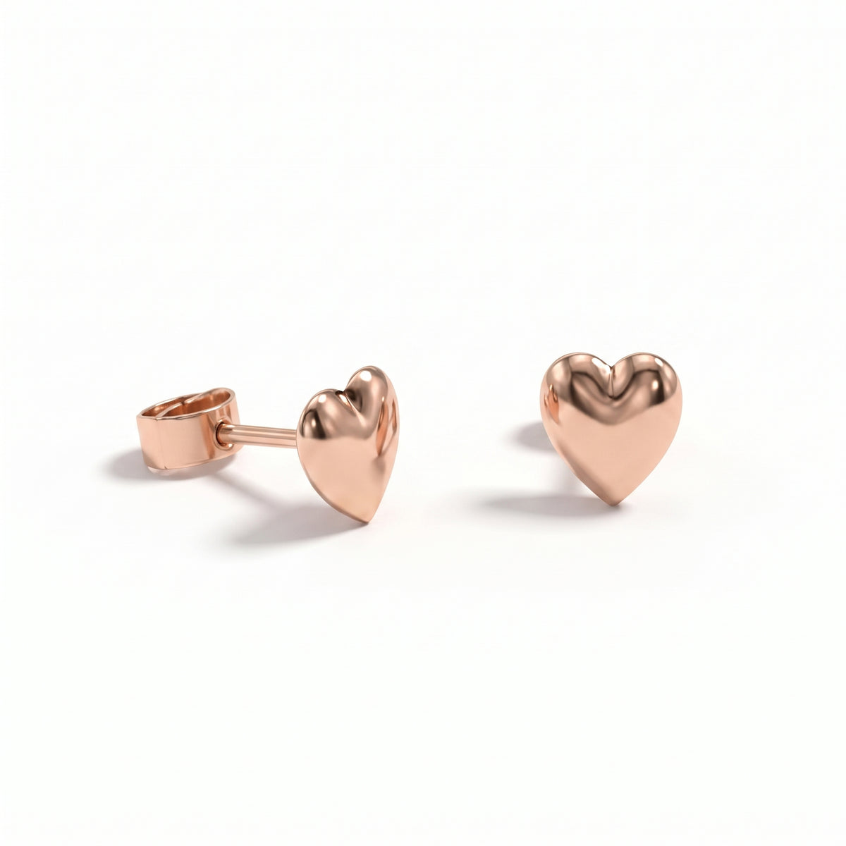 Pendientes de corazón - Oro 18K