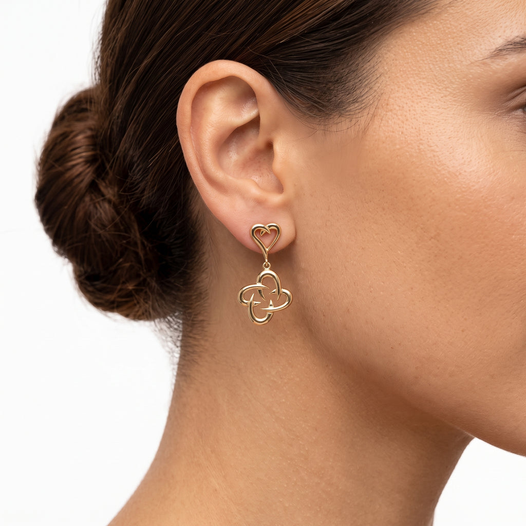 Pendientes de jade - Oro 18K