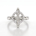 Anillo de titanio y plata 950