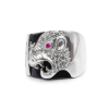 Anillo Leopardo Caballero-Plata 950