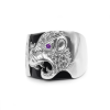 Anillo Leopardo Caballero-Plata 950