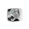 Anillo Leopardo Caballero-Plata 950