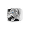 Anillo Leopardo Caballero-Plata 950