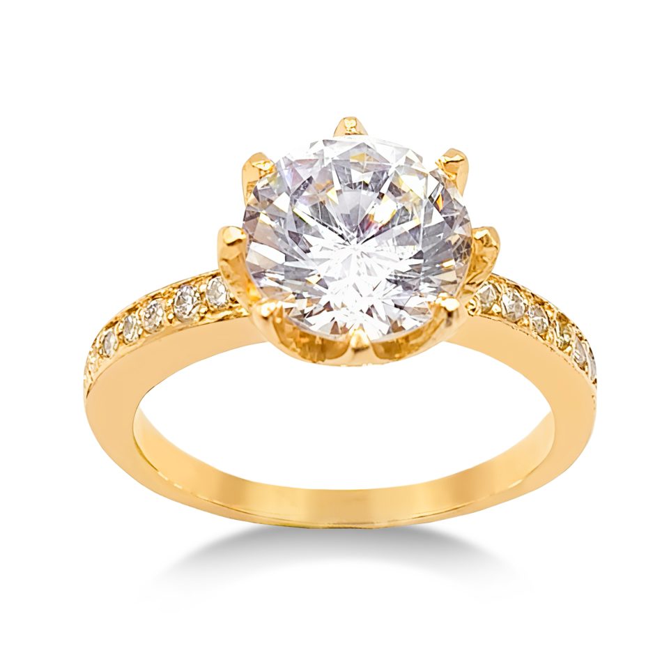 Anillo de compromiso V5 - oro 18K