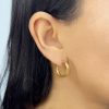 Argollas Tubulares Bold – Oro 18K