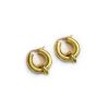 Argollas Doble Hoop – Oro 18K