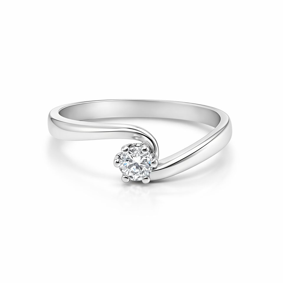 Anillo de Compromiso V11 - Plata 950