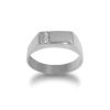 Anillo Chevalier Slim – Plata 950