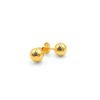 Aretes Bola 2 – Oro 18K