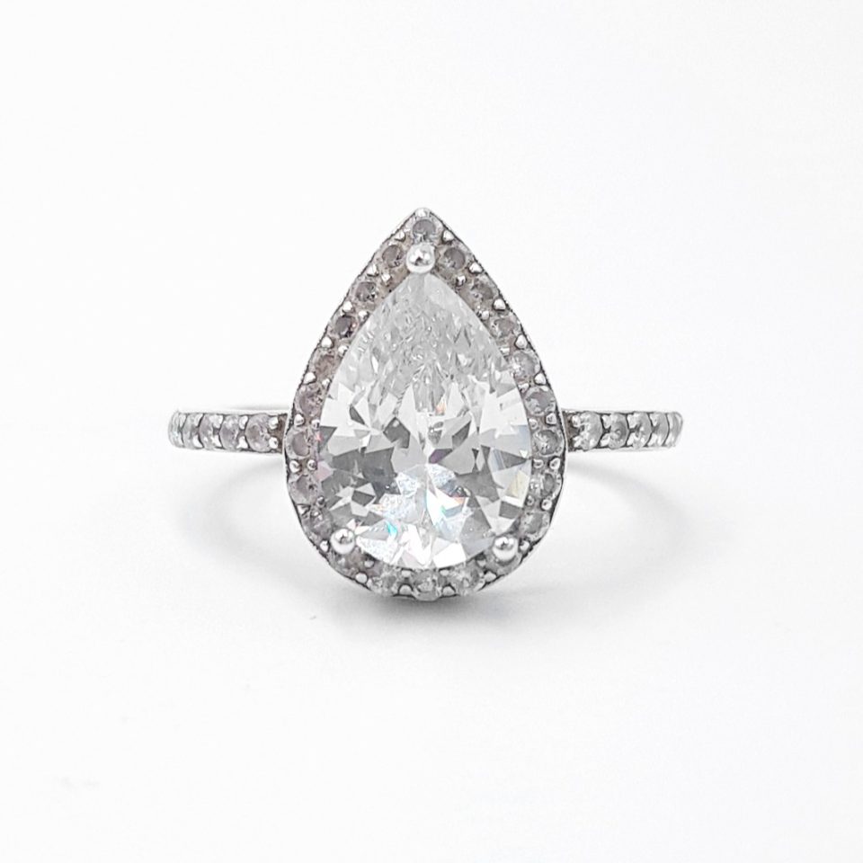 Anillo De Compromiso V44 - Plata 925