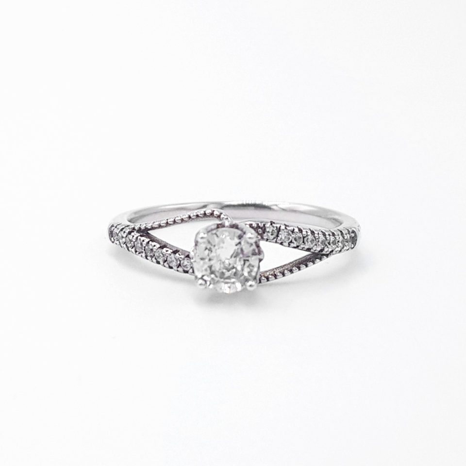 Anillo De Compromiso V42 -  Plata 925
