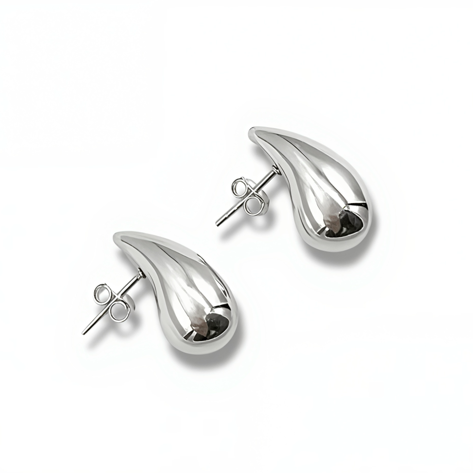 Aretes Brinco Gota - Plata 925