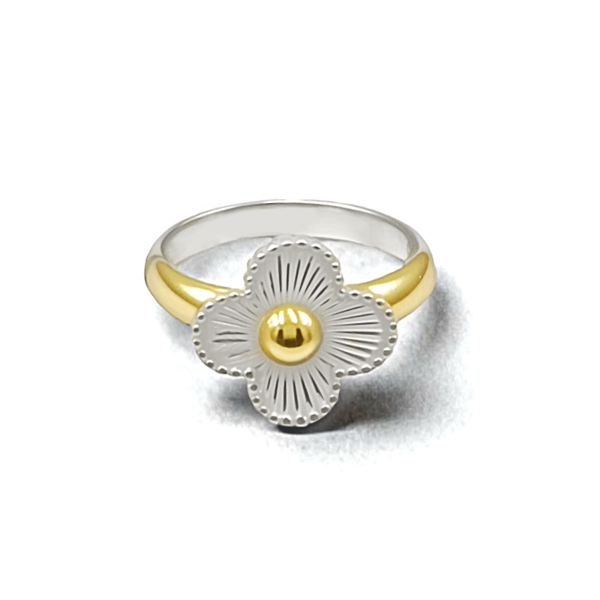 Anillo Alhambra - Plata 950/ Oro 18K