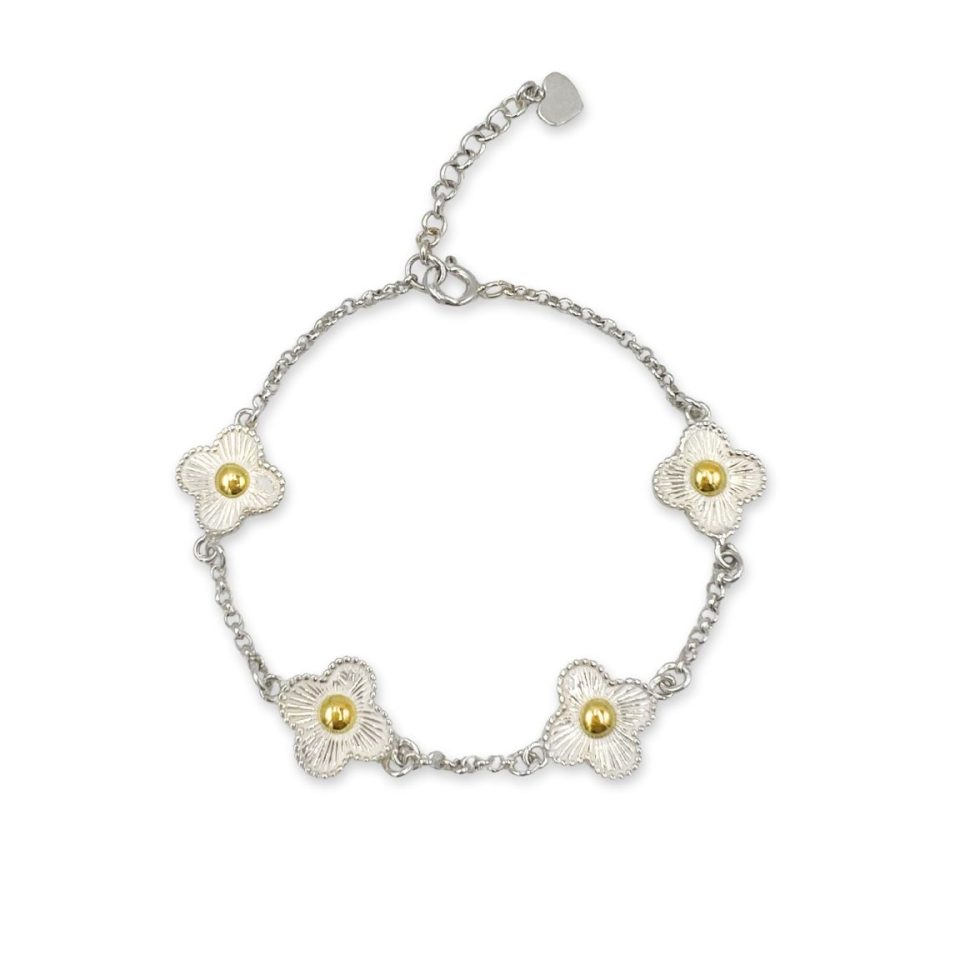 Pulsera Alhambra - Plata 950/ Oro 18K