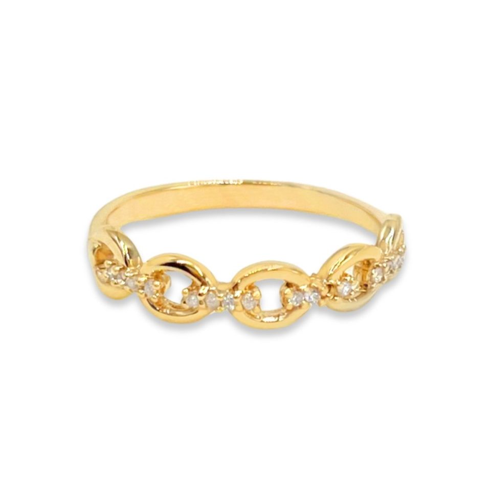 Anillo Chains - Oro 18K