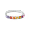 Anillo Medio Riviere Rainbow – Plata 950