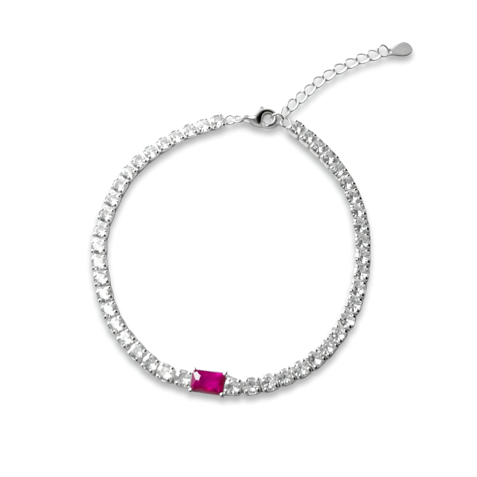 Pulsera Carmesi - Plata 925