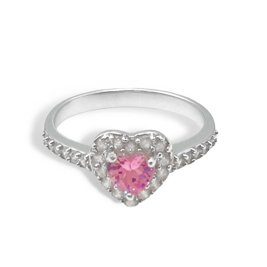 Anillo Amour Rosé - Plata 925/950