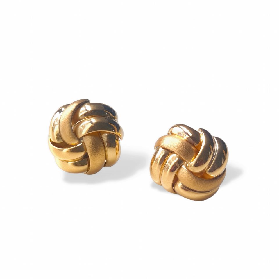 Aretes Nudo 2 - Oro 18K