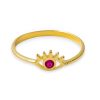 Anillo Ojo Magenta – Oro 18K