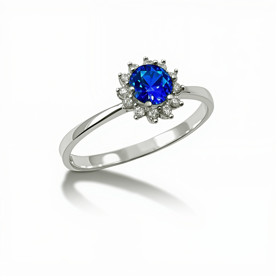 Anillo Saphir - Plata 950