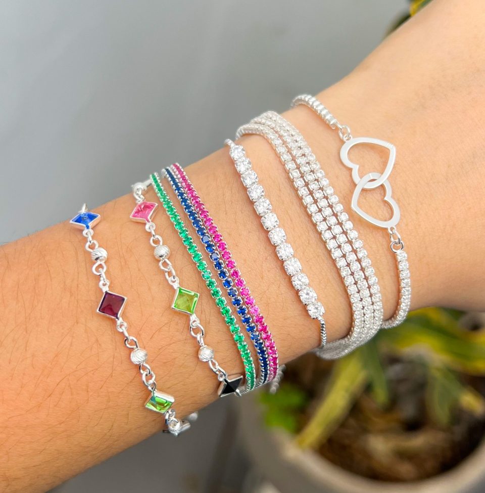 Pulseras variadas 01 - Plata 925