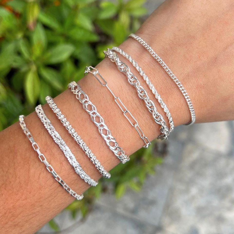 Pulseras variadas 02 - Plata 925
