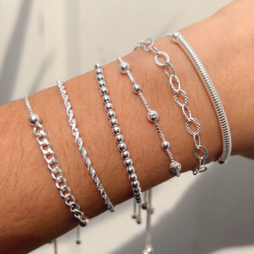 Pulseras variadas 04 - Plata 925