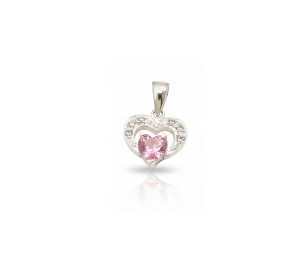 Dije Promesa Rosa - Plata 950